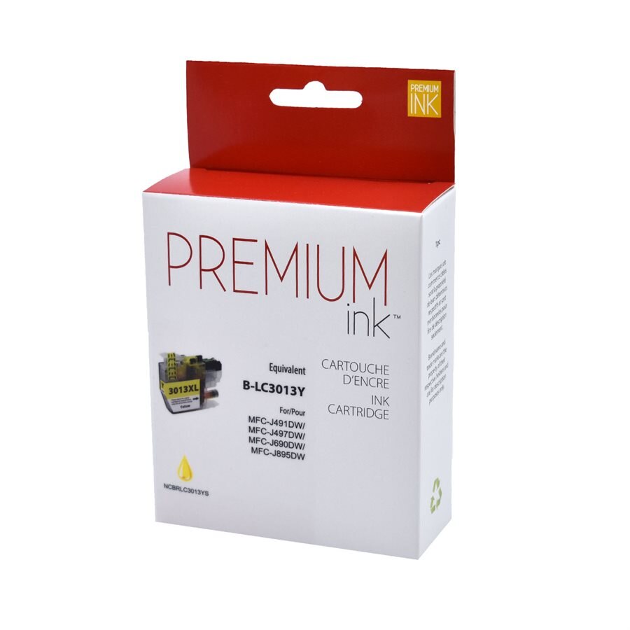 Brother LC3013XL Pigment Yellow Alternative Premium Ink